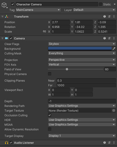  Inspector  Character Camera