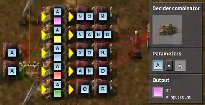 Логическая схема в Factorio