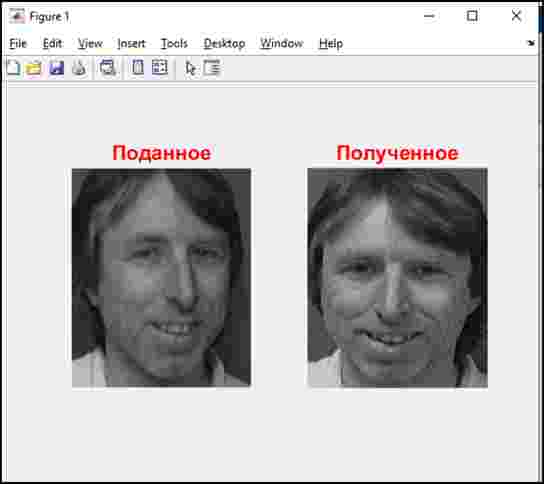 Результат обработки изображения приложением