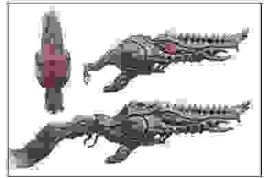 Концепт-арт оружия для игры Scorn